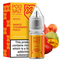 Pod Salt Nexus Mango Strawberry Peach 10ml 20mg E liquid