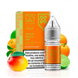 Pod Salt Nexus Orange Mango Lime 10ml 20mg E liquid