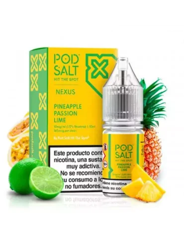 Pod Salt Nexus Pineapple Passion Lime 10ml 10mg E liquid