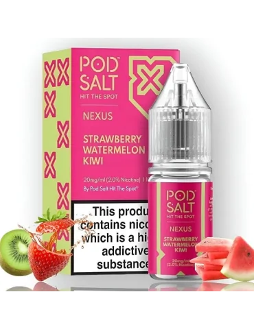 Pod Salt Nexus Strawberry Watermelon Kiwi 10ml 20mg E liquid