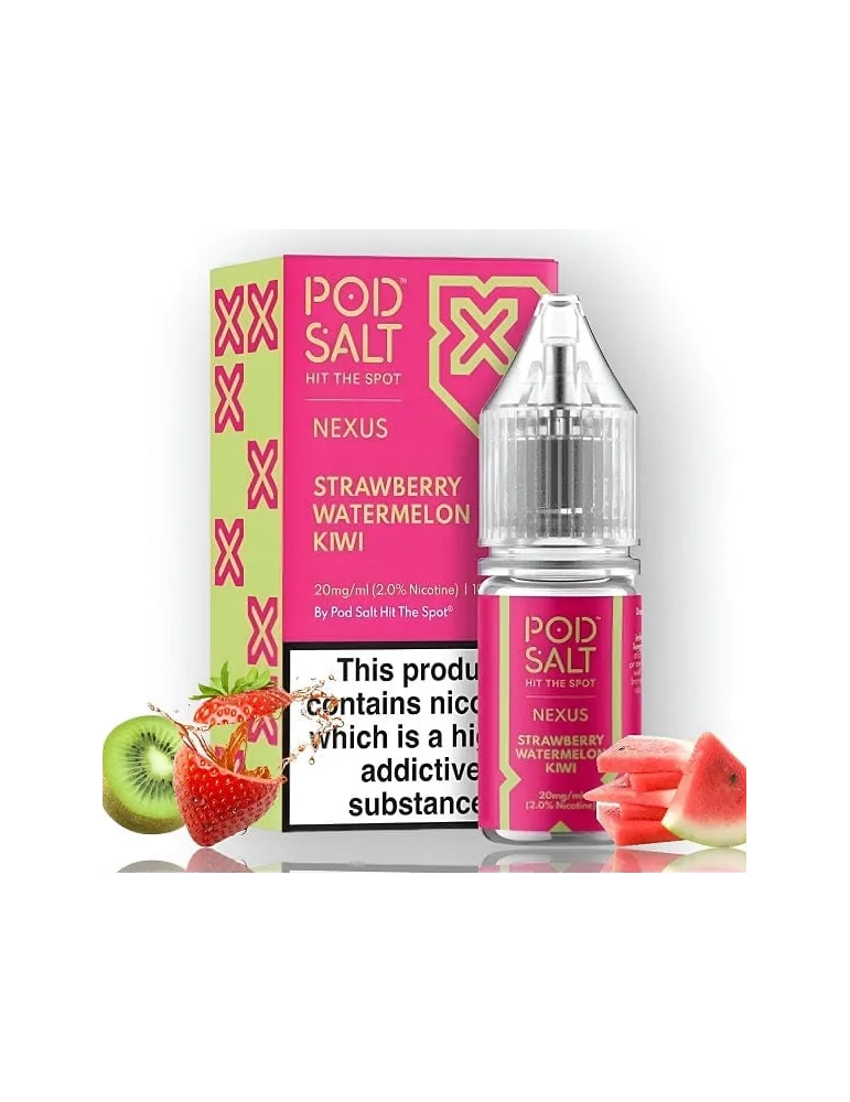 Pod Salt Nexus Strawberry Watermelon Kiwi 10ml 20mg E liquid