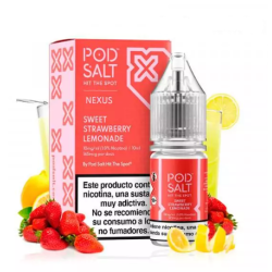 Pod Salt Nexus Sweet Strawberry Lemonade 10ml 20mg E liquid