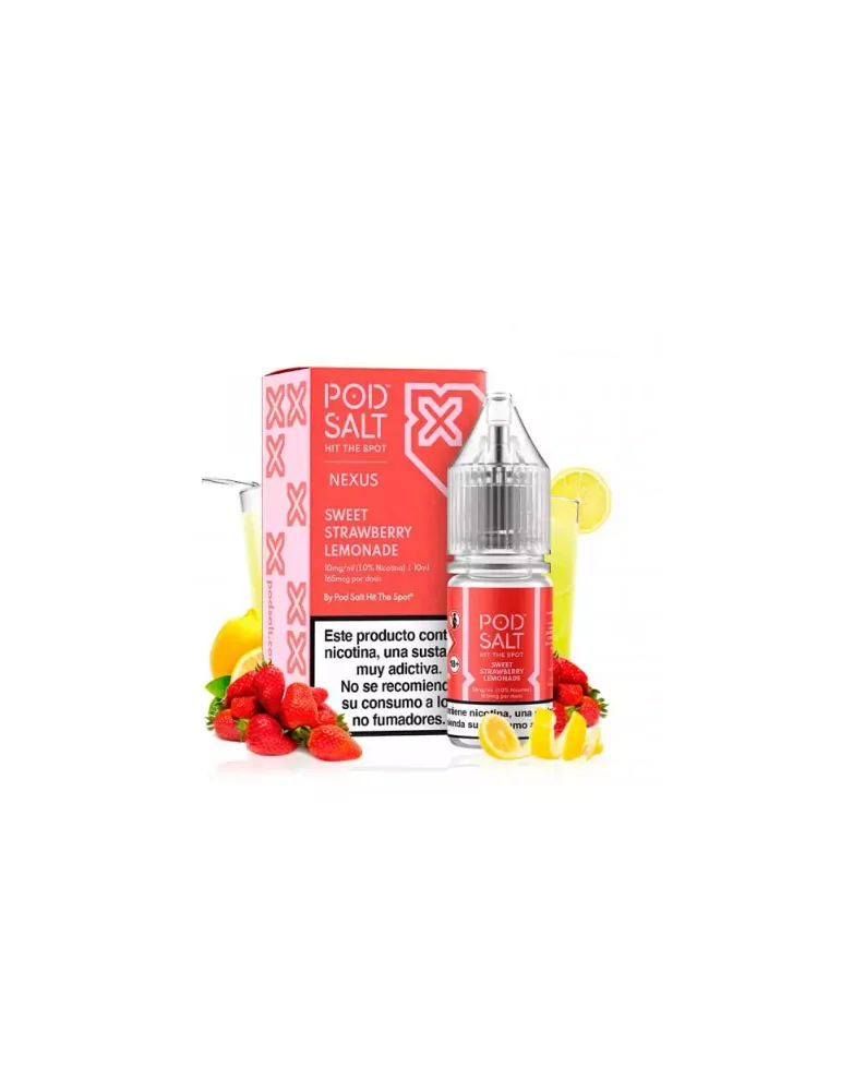 Pod Salt Nexus Sweet Strawberry Lemonade 10ml 20mg E liquid