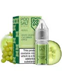 Pod Salt Nexus White Grape Cucumber Apple 10ml 20mg E liquid