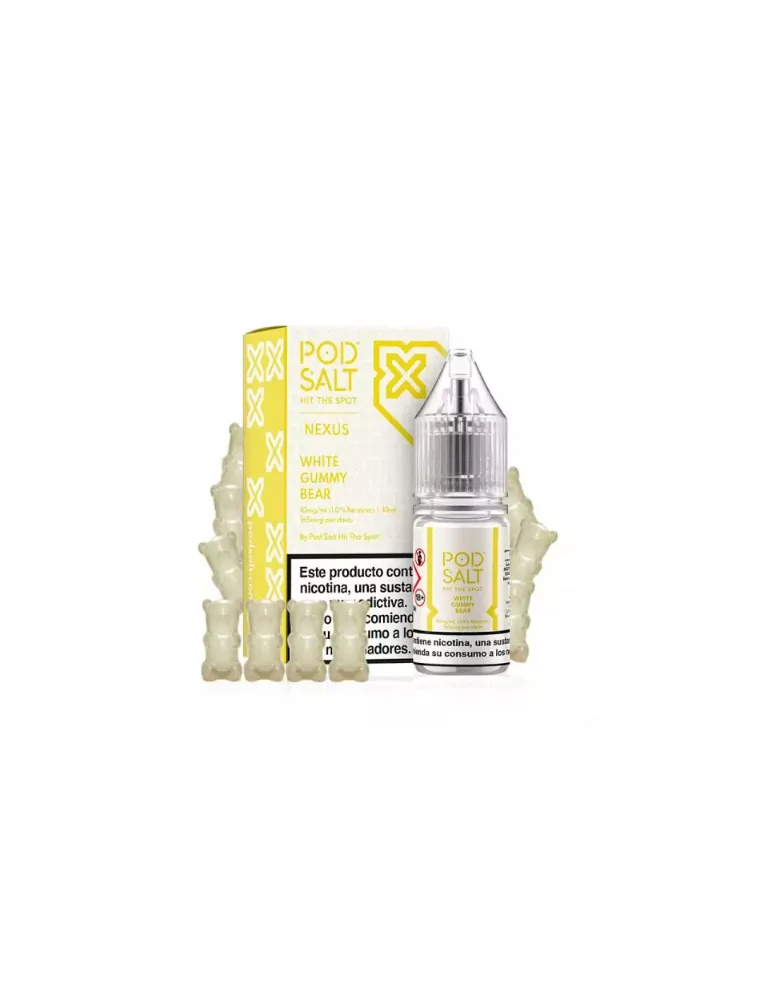 Pod Salt Nexus White Gummy Bear 10ml 20mg E liquid