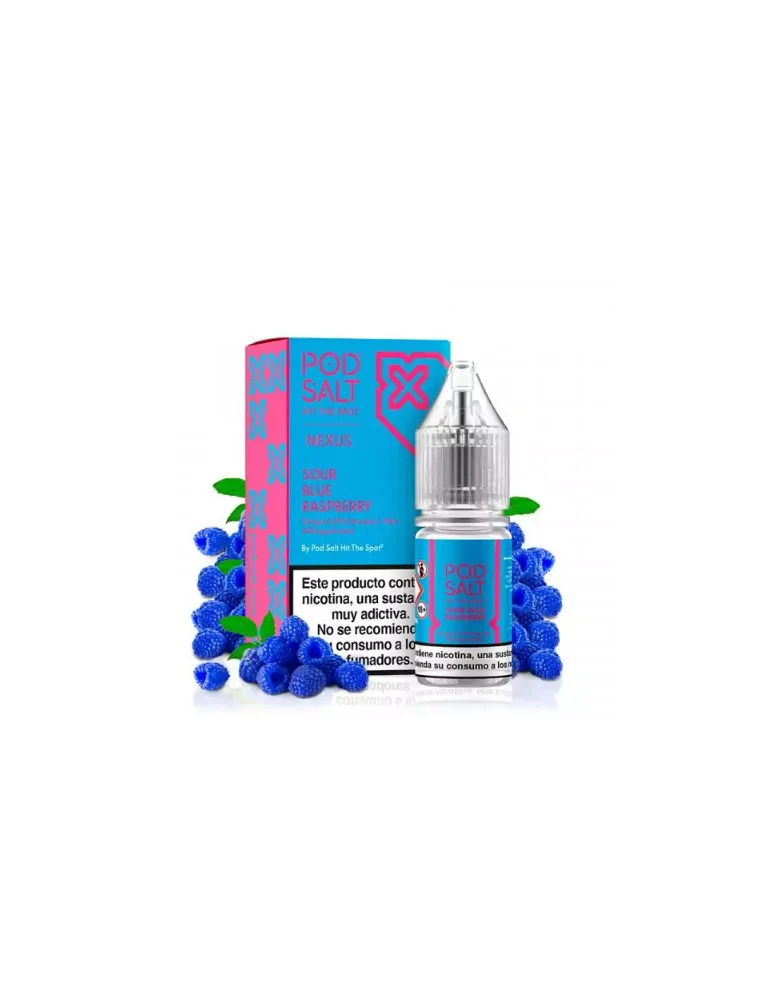 Pod Salt Nexus Sour Blue Raspberry 10ml 10mg E liquid