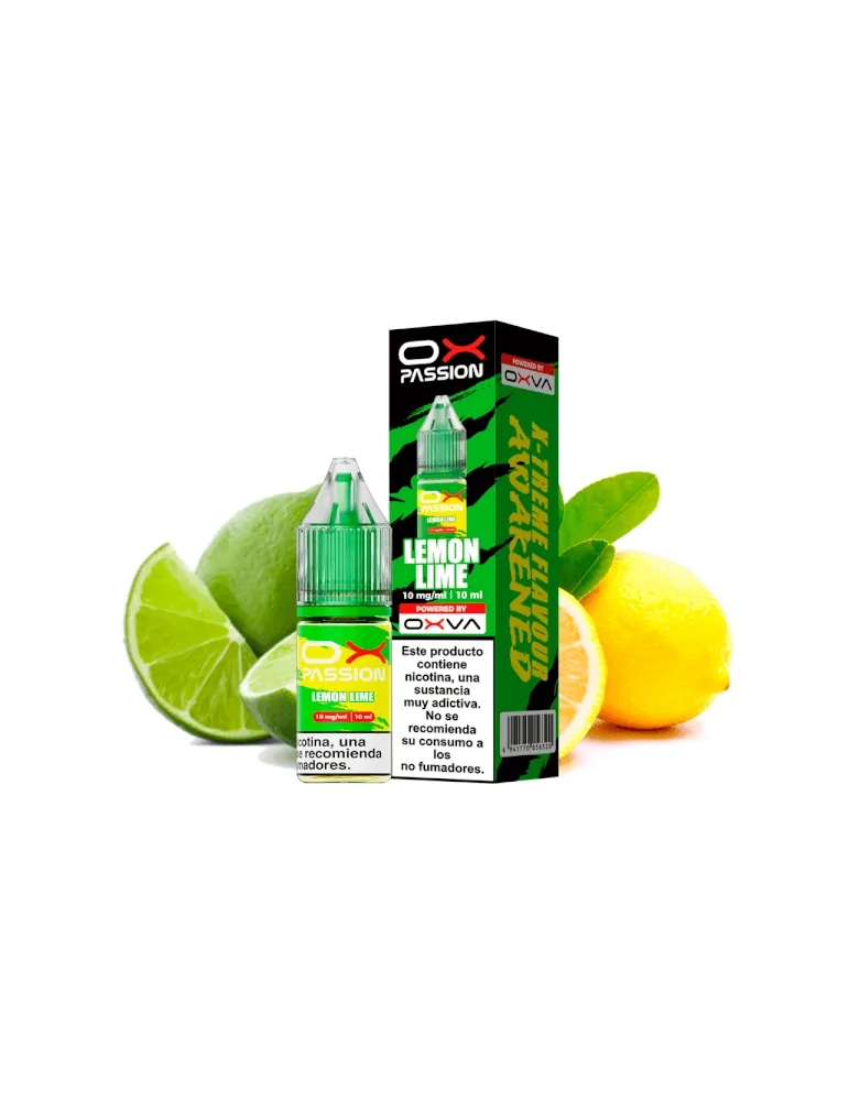 Oxva Ox Passion Nic Salts Lemon Lime 10mg 10ml E liquid