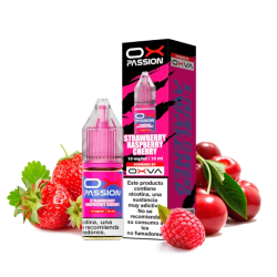 Oxva Ox Passion Nic Salts Strawberry Raspberry Cherry 10mg 10ml E liquid