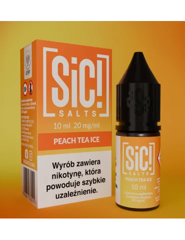 Sic! Nic Salt Peach Tea Ice 20mg 10ml E liquid