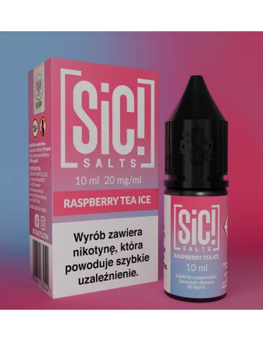 Sic! Nic Salt Raspberry Tea Ice 20mg 10ml E liquid