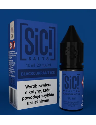 Sic! Nic Salt Blackcurrant Ice 20mg 10ml E liquid