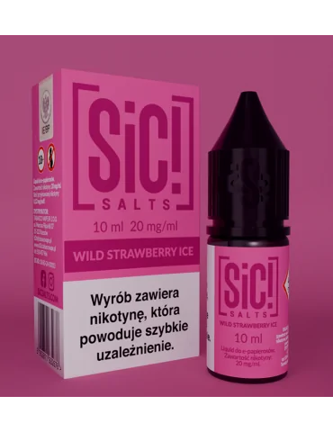 Sic! Nic Salt Wild Strawberry Ice 20mg 10ml E liquid