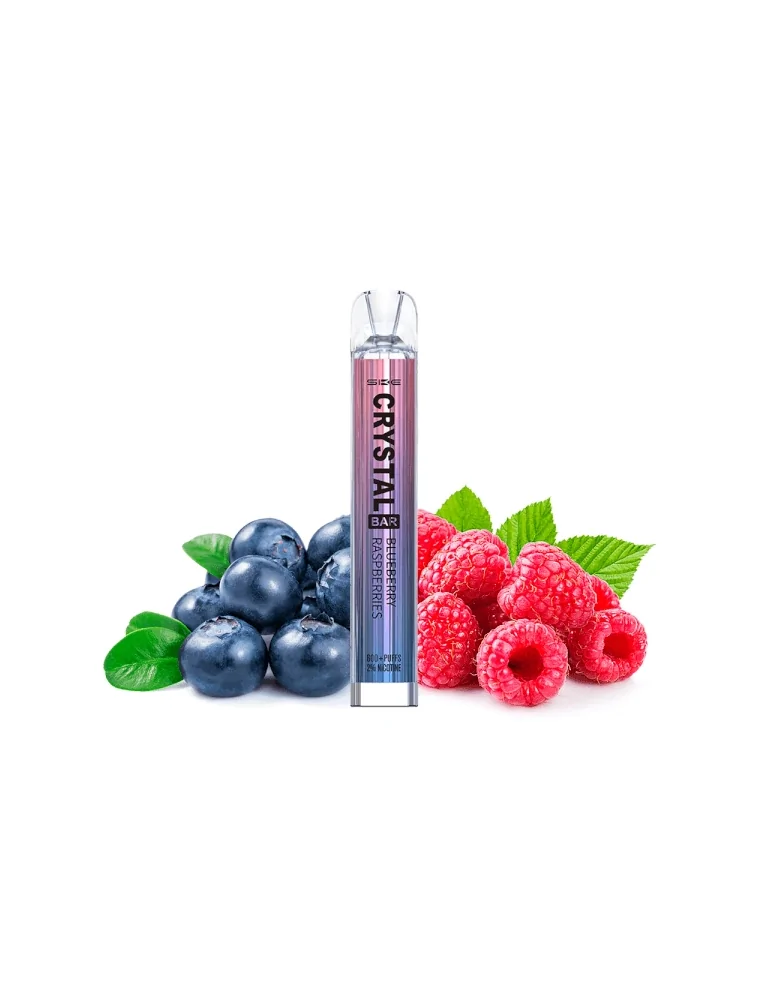 Crystal Bar Blueberry Raspberry Disposable Vape Mesh 20mg 600puffs