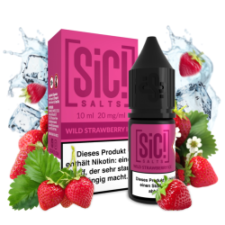 Sic! Nic Salt Wild Strawberry Ice 20mg 10ml E liquid