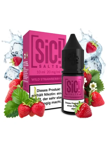 Sic! Nic Salt Wild Strawberry Ice 20mg 10ml E liquid