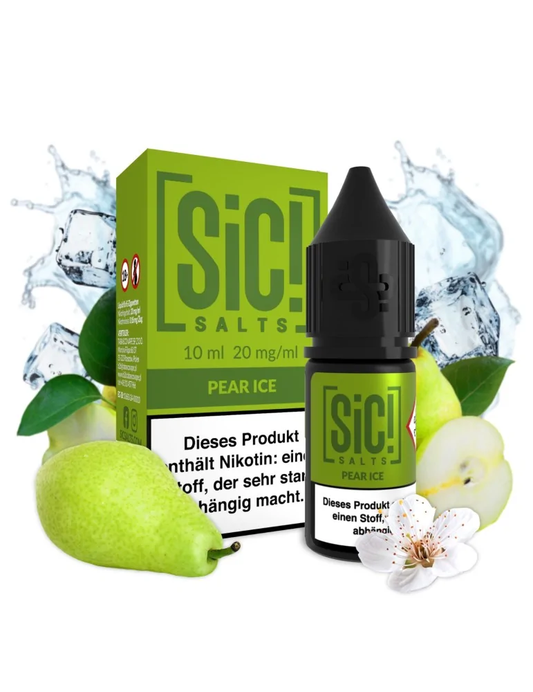 Sic! Nic Salt Pear Ice 20mg 10ml E liquid