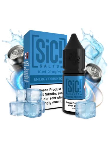 Sic! Nic Salt Energy Drink Ice 20mg 10ml E liquid