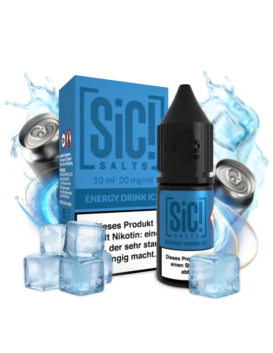 Sic! Nic Salt Energy Drink Ice 20mg 10ml E liquid