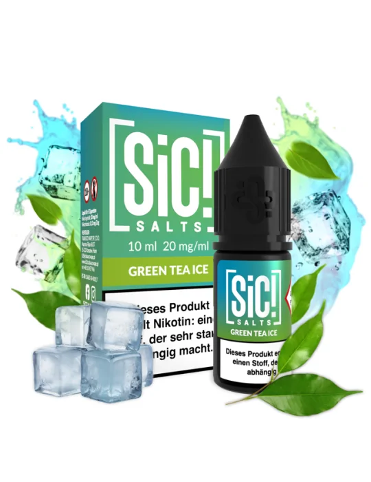 Sic! Nic Salt Green Tea Ice 20mg 10ml E liquid