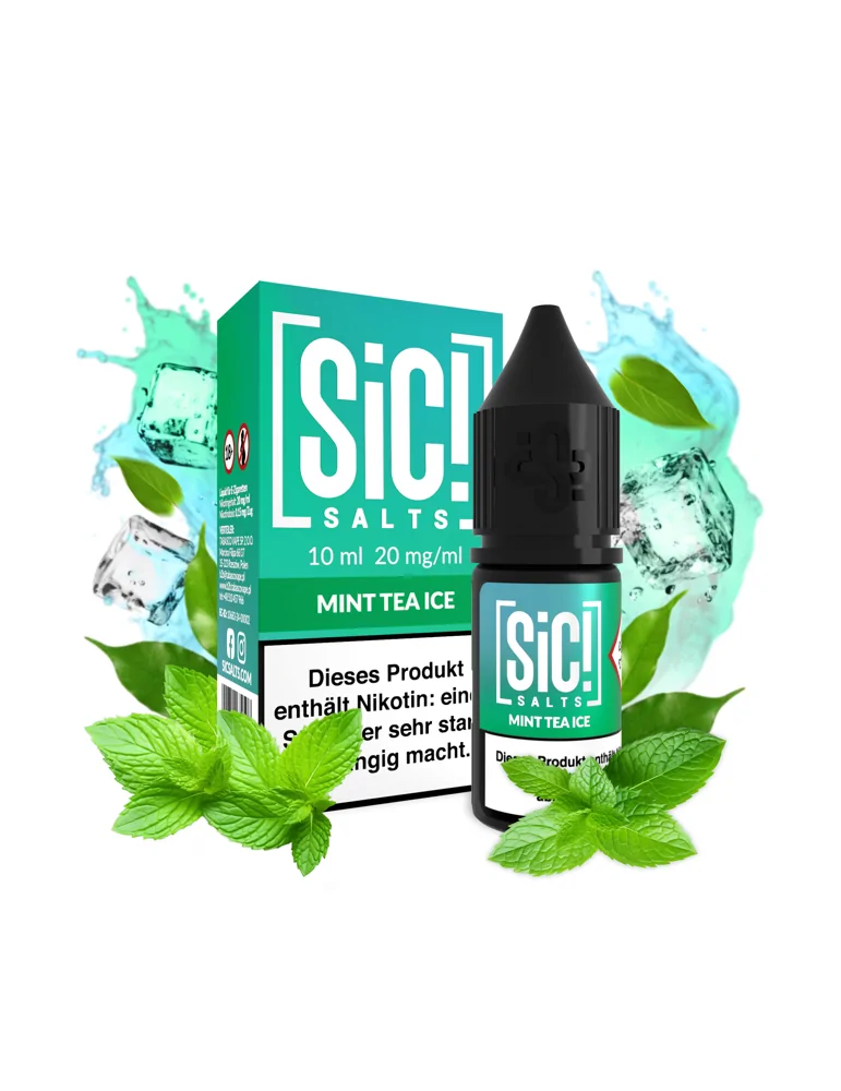 Sic! Nic Salt Mint Tea Ice 20mg 10ml E liquid