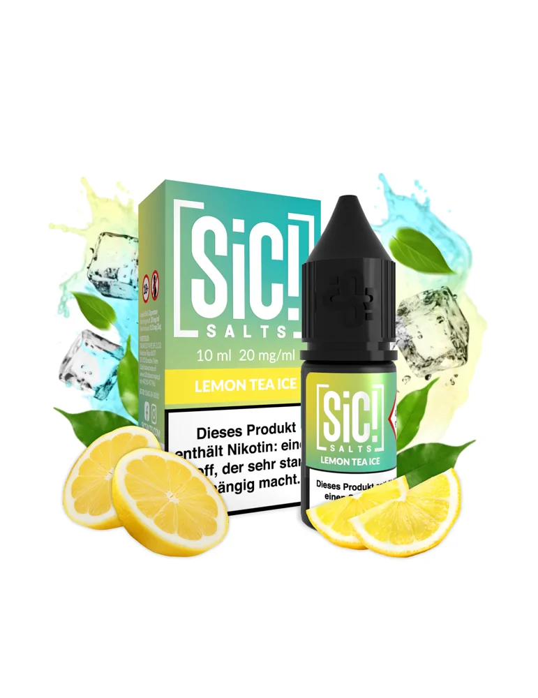 Sic! Nic Salt Lemon Tea Ice 20mg 10ml E liquid