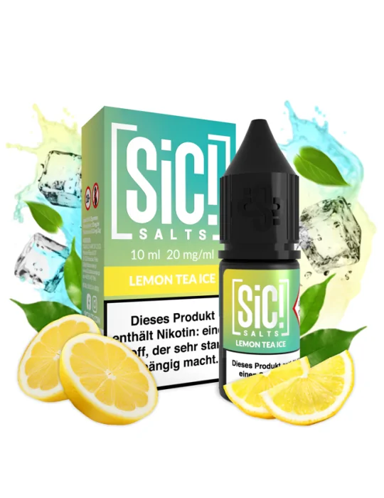 Sic! Nic Salt Lemon Tea Ice 20mg 10ml E liquid