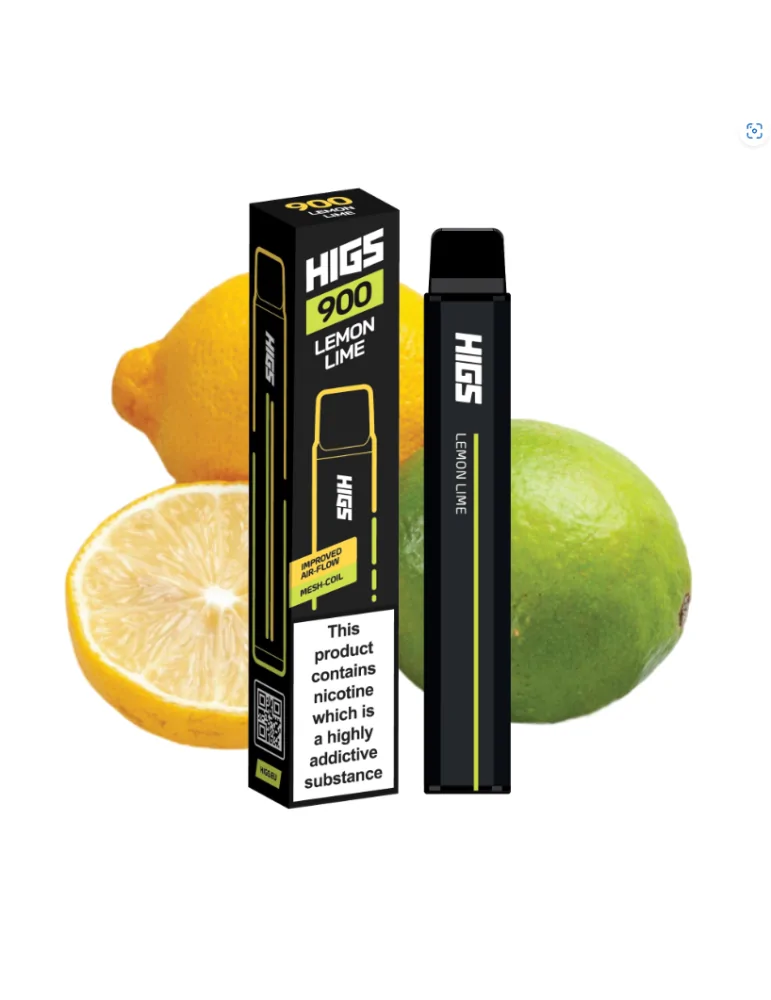 HIGS XL 900puffs Lemon Lime Mesh-Coil 20mg disposable vape