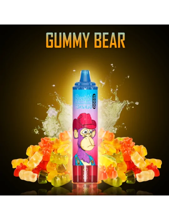 Tornado 15000 puffs Gummy Bear 20mg - RandM Disposable Vape