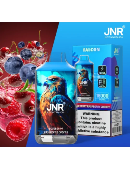 18000 Puff Falcon-X Blueberry Raspberry Cherry 20mg - JNR Disposable Vape