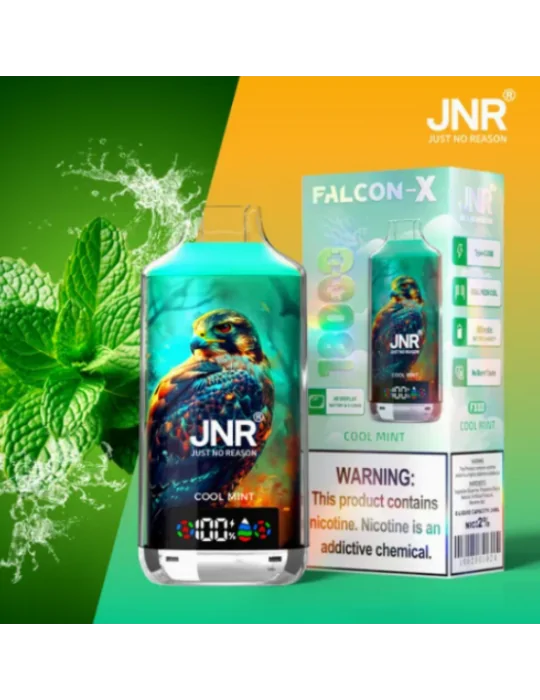 18000 Puff Falcon-X Cool Mint 20mg - JNR Disposable Vape