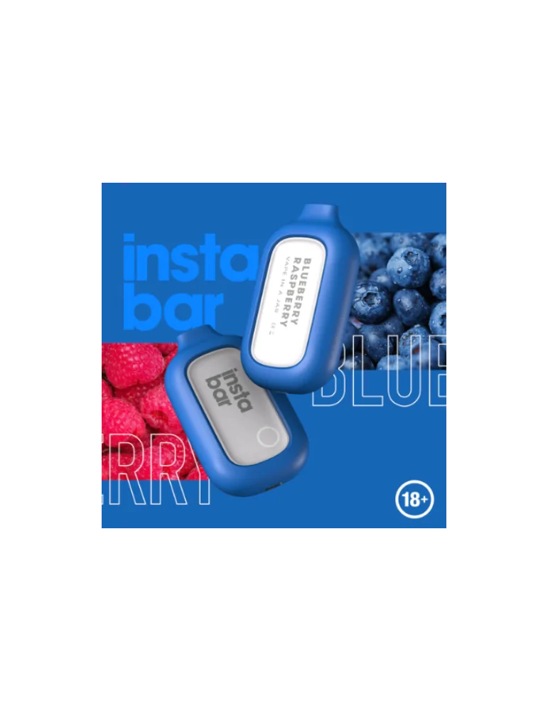 Insta Bar Blueberry Raspberry 5000 puffs 20mg Disposable Vape Expired on 12.08.2024