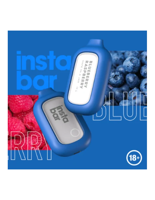 Insta Bar Blueberry Raspberry 5000 puffs 20mg Disposable Vape Expired on 12.08.2024