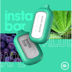 Insta Bar Aloe Grape 5000 puffs 20mg Disposable Vape Expired on 12.08.2024