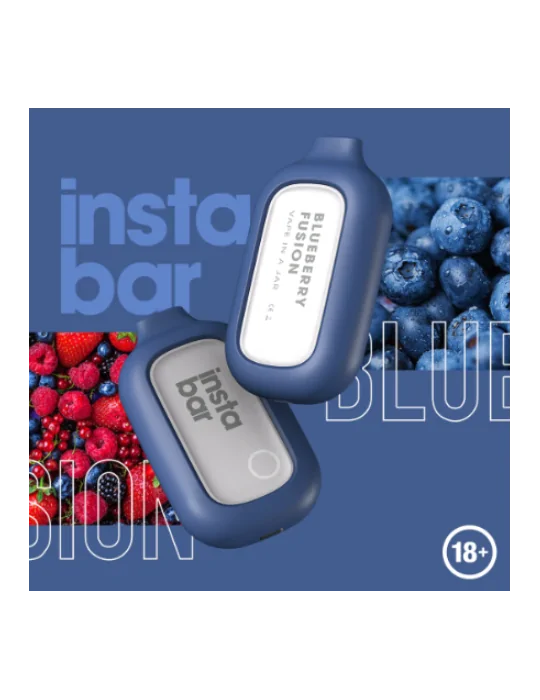 Insta Bar Blueberry Fusion 5000 puffs 20mg Disposable Vape Expired on 12.08.2024