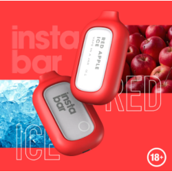 Insta Bar Red Apple Ice 5000 puffs 20mg Disposable Vape Expired on 12.08.2024