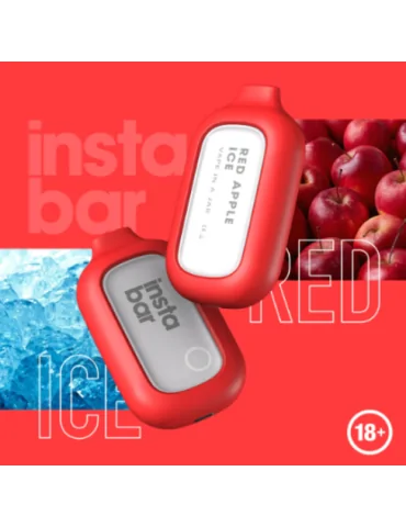 Insta Bar Red Apple Ice 5000 puffs 20mg Disposable Vape Expired on 12.08.2024