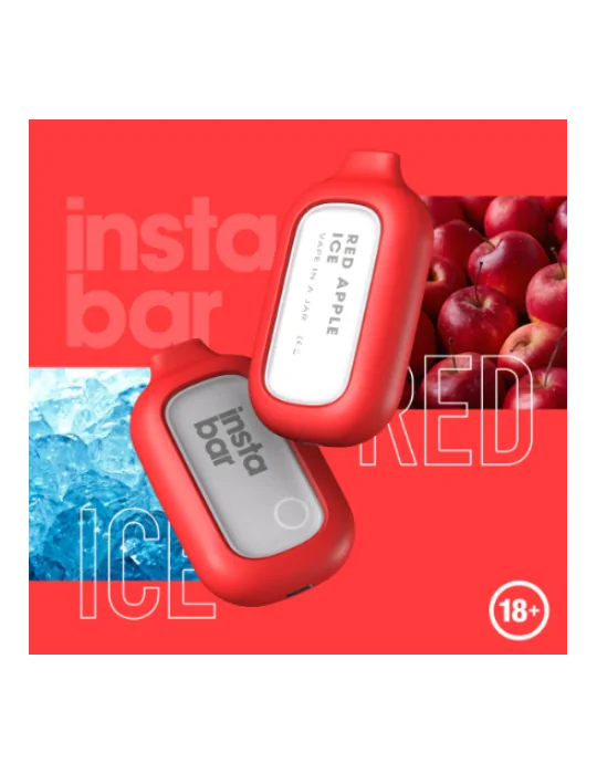 Insta Bar Red Apple Ice 5000 puffs 20mg Disposable Vape Expired on 12.08.2024