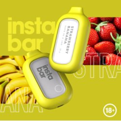 Insta Bar Strawberry Banana 5000 puffs 20mg Disposable Vape Expired on 11.05.2024