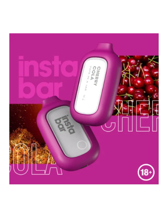 Insta Bar Cherry Cola 5000 puffs 20mg Disposable Vape Expired on 12.08.2024