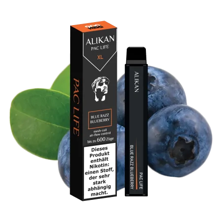 HIGS Alikan Blue Razz Blueberry 20mg 600 puffs Disposable Vape