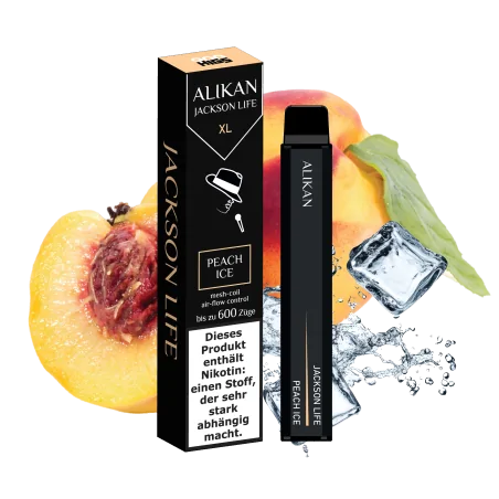 HIGS Alikan Peach Ice 20mg 600 puffs Disposable Vape