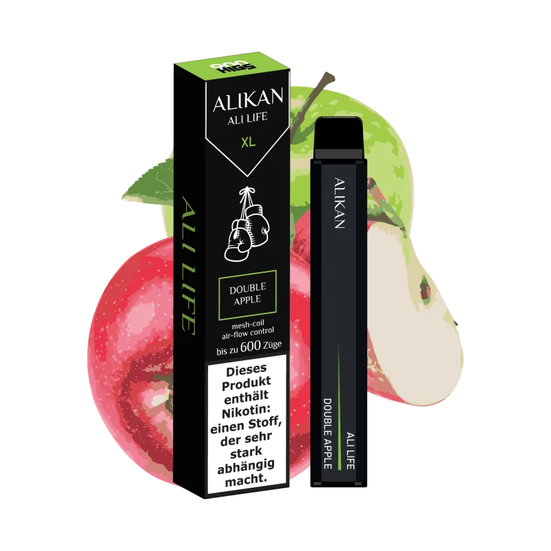 HIGS Alikan Double Apple 20mg 600 puffs Disposable Vape