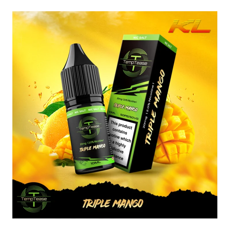 TempTease Nic Salt Triple Mango 20mg 10ml E liquid