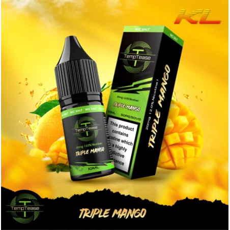 TempTease Nic Salt Triple Mango 20mg 10ml E liquid