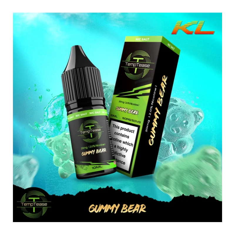 TempTease Nic Salt Gummy Bear 20mg 10ml E liquid