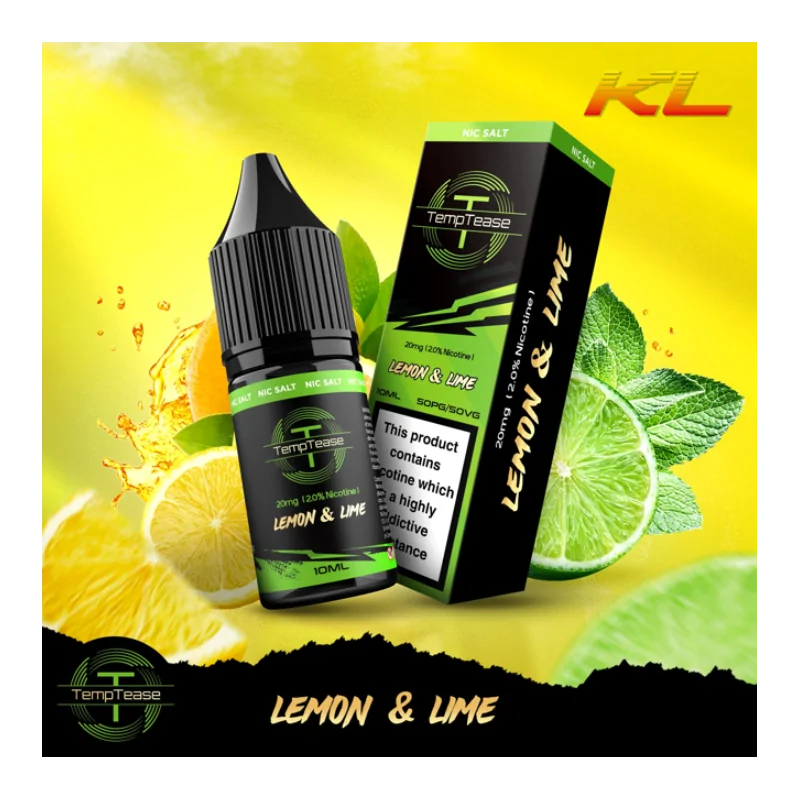 TempTease Nic Salt Lemon&Lime 20mg 10ml E liquid