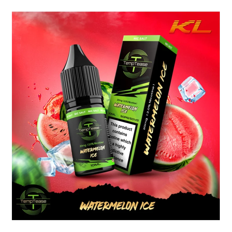 TempTease Nic Salt Watermelon Ice 20mg 10ml E liquid