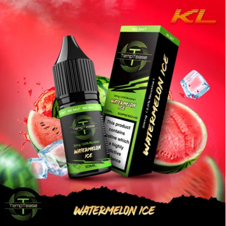 TempTease Nic Salt Watermelon Ice 20mg 10ml E liquid