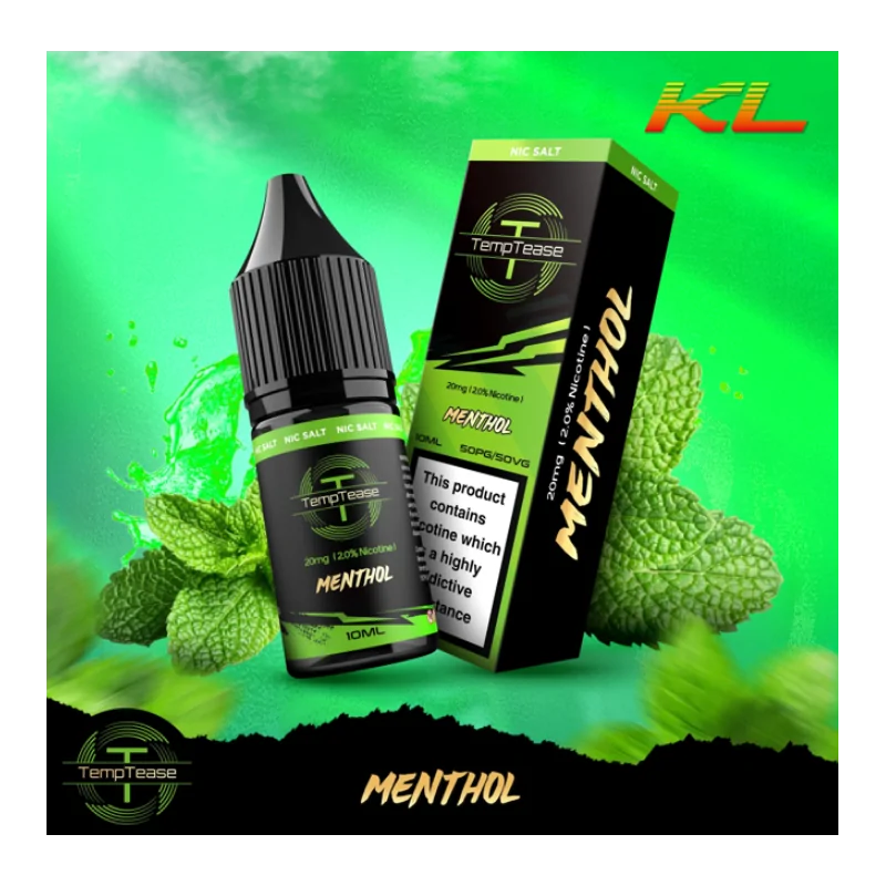 TempTease Nic Salt Menthol 20mg 10ml E liquid