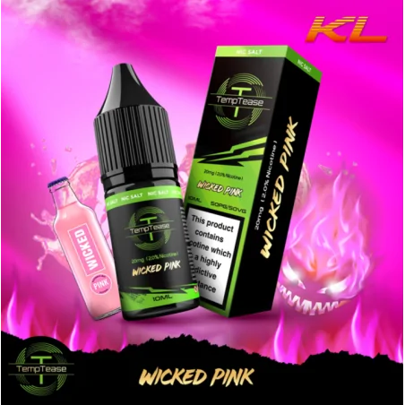 TempTease Nic Salt Wicked Pink 20mg 10ml E liquid